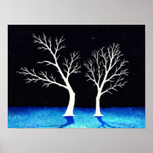 Winter Trees – Digital Art Print