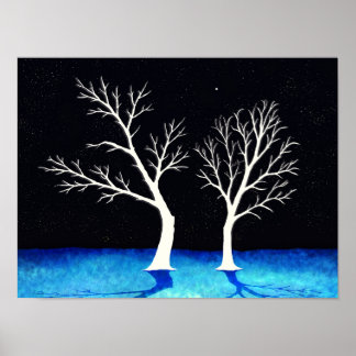 Winter Trees – Digital Art Print