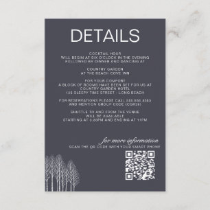 Winter Trees Enclosure Card