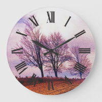 Winter Trees & Farm Fences Pasture Art
