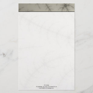 Winter Trees Fractal Stationery