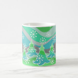 Winter Trees green mug