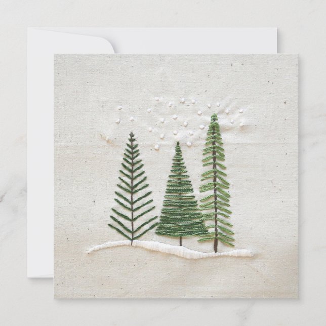 Winter Trees Greeting Card (Front)