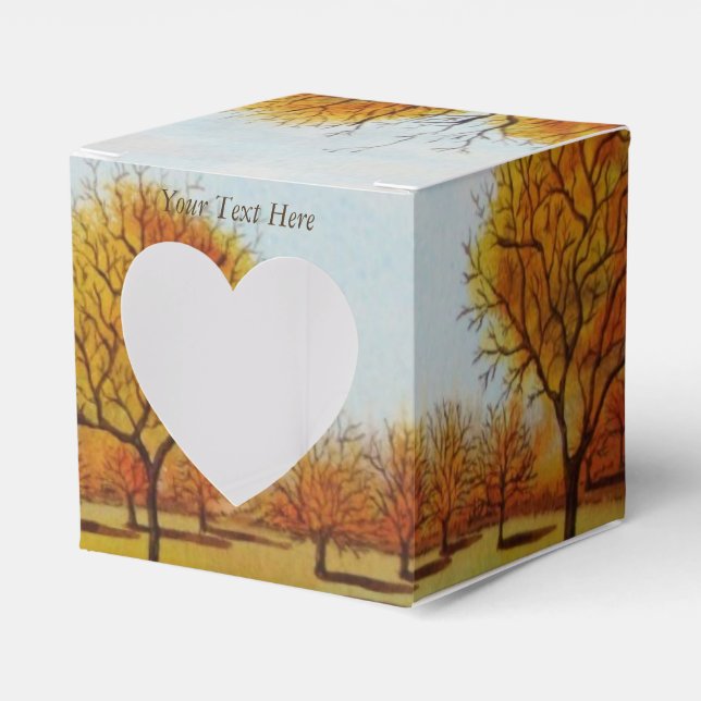 winter trees in the autumn scenic landscape favour box (Front Side)