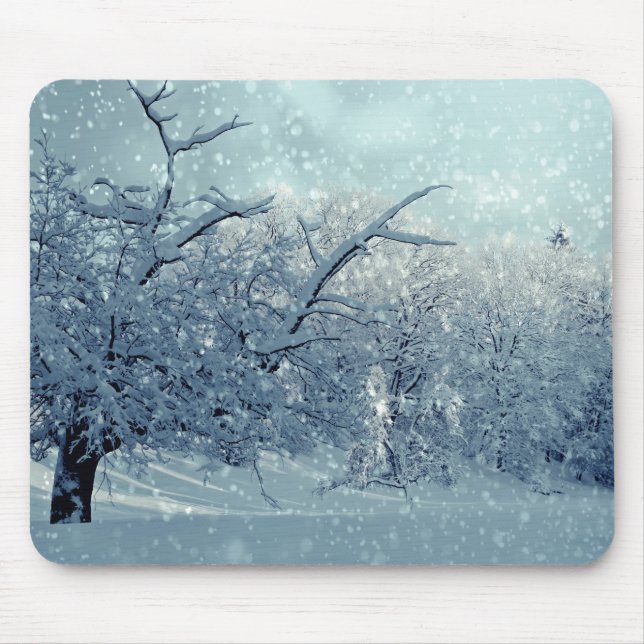 Winter Trees Landscape Mouse Mat (Front)