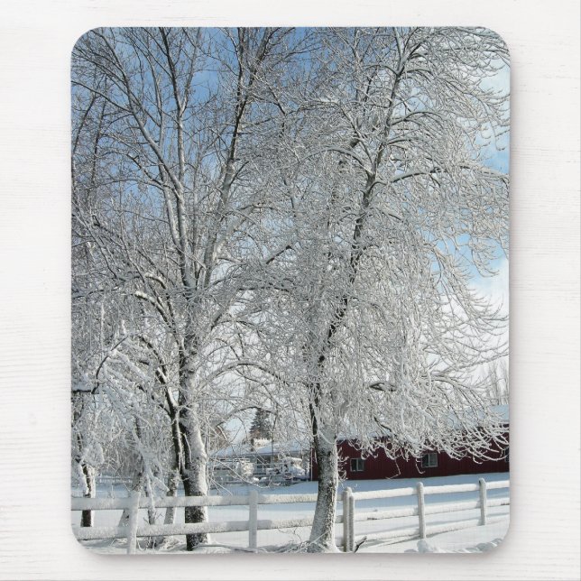 Winter trees mouse mat (Front)