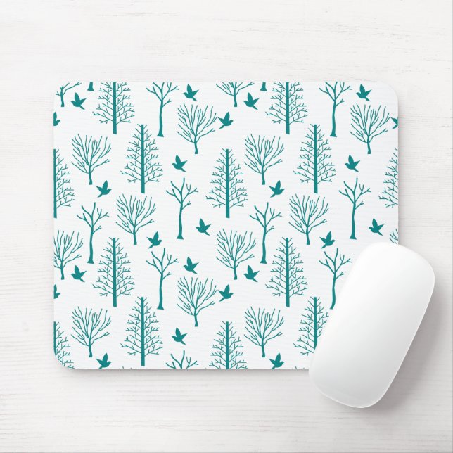 Winter Trees Mouse Mat (With Mouse)