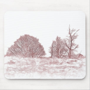 WINTER TREES MOUSE MAT