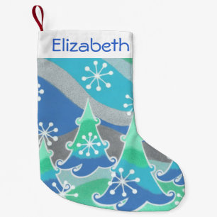 Winter Trees Name stocking