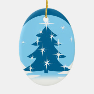 Winter Trees Ornament Personalised Winter Decor