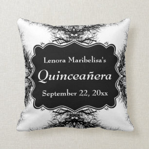 Winter Trees Pattern Quinceanera Cushion