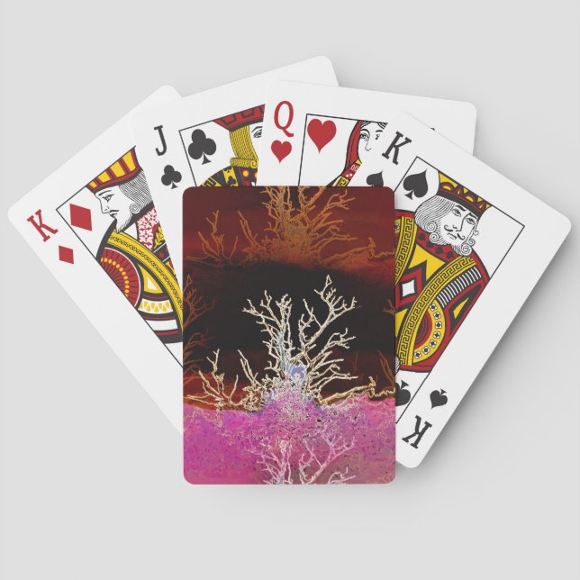 WINTER TREES PLAYING CARDS (Back)