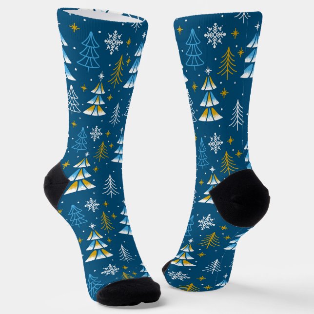 Winter Trees  Socks (Angled)