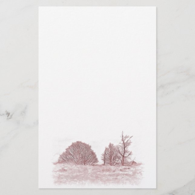 WINTER TREES STATIONERY (Front)