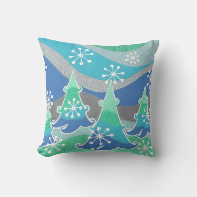 Winter Trees throw pillow square (Front)
