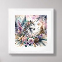 Winter Unicorn Magical Scene 2