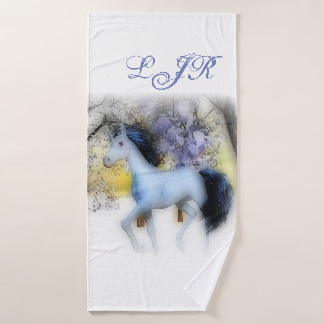 Winter unicorn towel set (Bath Towel)