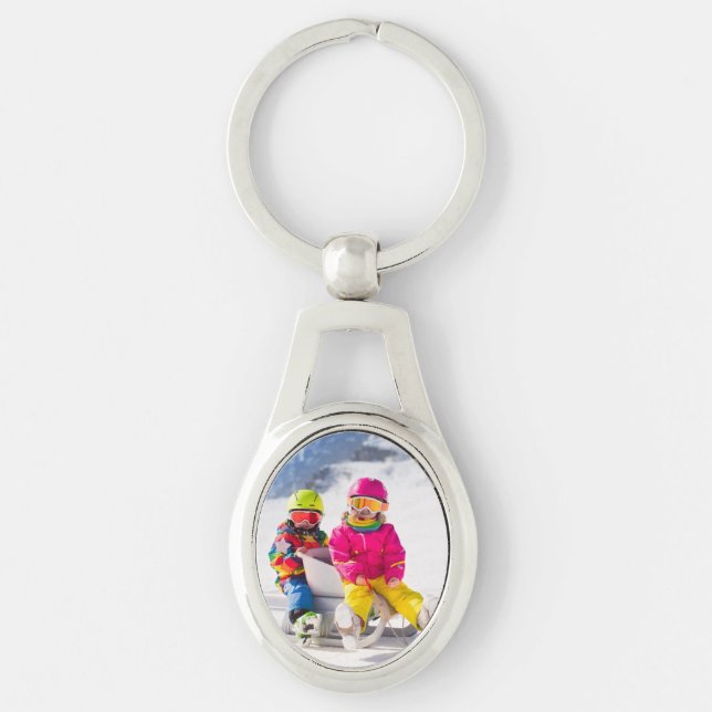 Winter Vacation Photo Key Ring (Front)