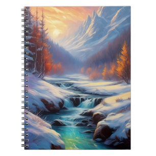 Winter Valley in Morning's Light Notebook