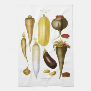 Winter Vegetables Tea Towel