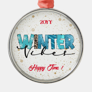 Winter Vibes Customise Metal Tree Decoration