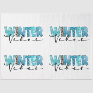 Winter Vibes Customise Tissue Paper