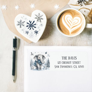 Winter Vibes Elephant - Return address 