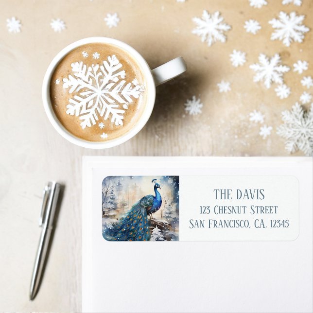 Winter Vibes Peacock - Return address  (Creator Uploaded)