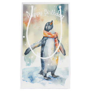 Winter vibes Penguin -  Birthday Party - Small Gift Bag