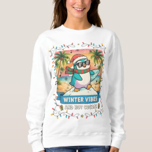 Winter Vibes Penguin Sweatshirt