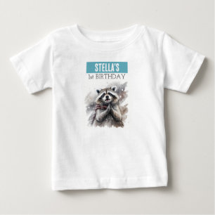 Winter Vibes Racoon - 1st birthday T-shirt