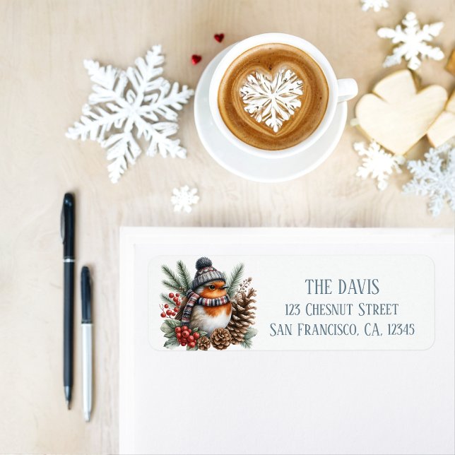 Winter Vibes Robin - Return address  (Creator Uploaded)