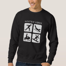 winter vibes skate sled snowmobile sport icon