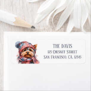 Winter Vibes Watercolor Yorkshire - Return address