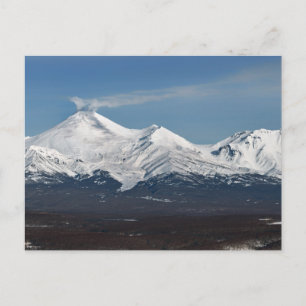 Winter view of Avacha Volcano in Kamchatka Postcard