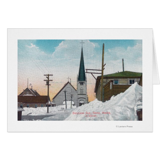 Winter View of Steadman Avenue Covered in Snow (Front Horizontal)