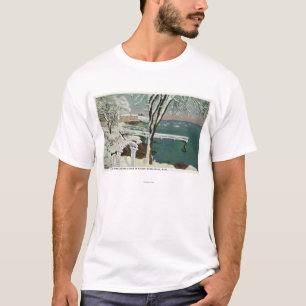 Winter View of the Marblehead Harbour T-Shirt