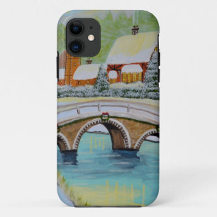 winter village iPhone 11 case