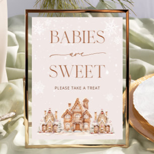 Winter Village Christmas Babies are Sweet Poster