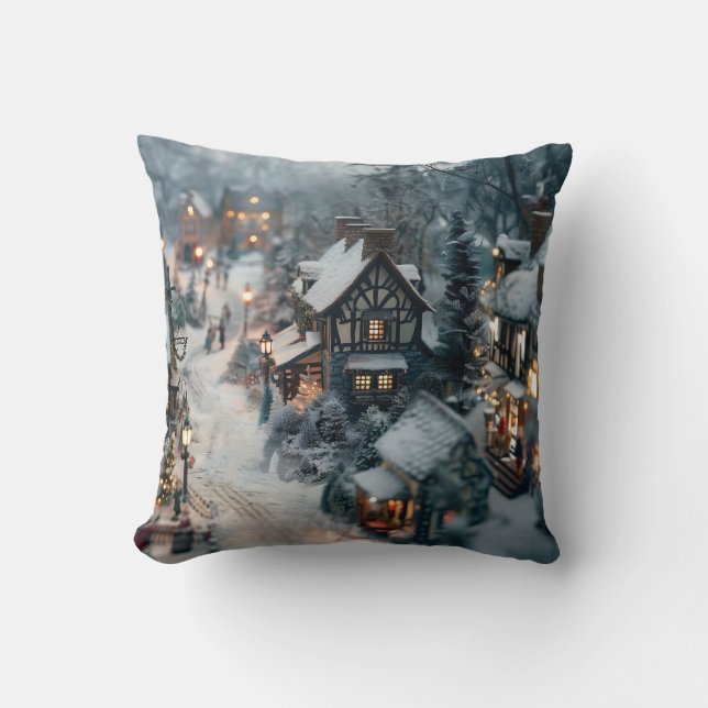 Winter village cushion (Front)