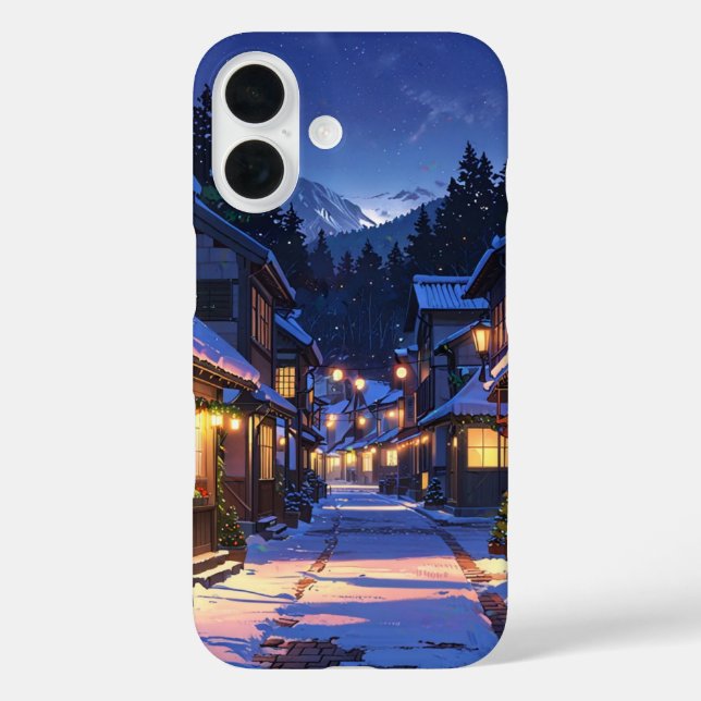 Winter Village Glow Case-Mate iPhone Case (Back)