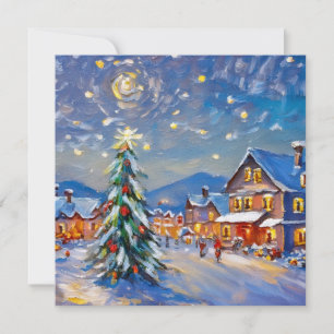Winter Village Holiday Card