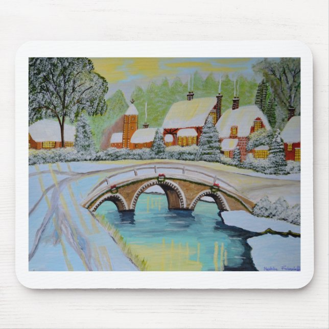 winter village mouse mat (Front)