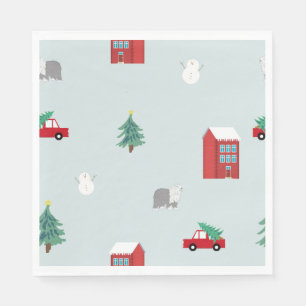 Winter Village Napkin