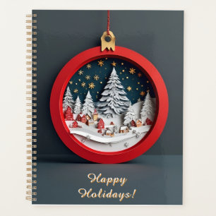 🎁Winter Village Paper Ornament Planner Gift ✨