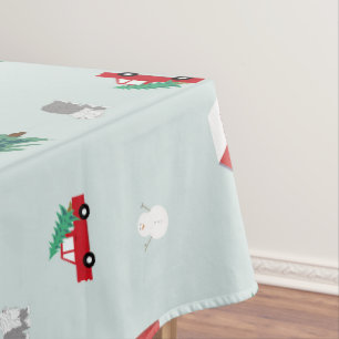 Winter Village Tablecloth