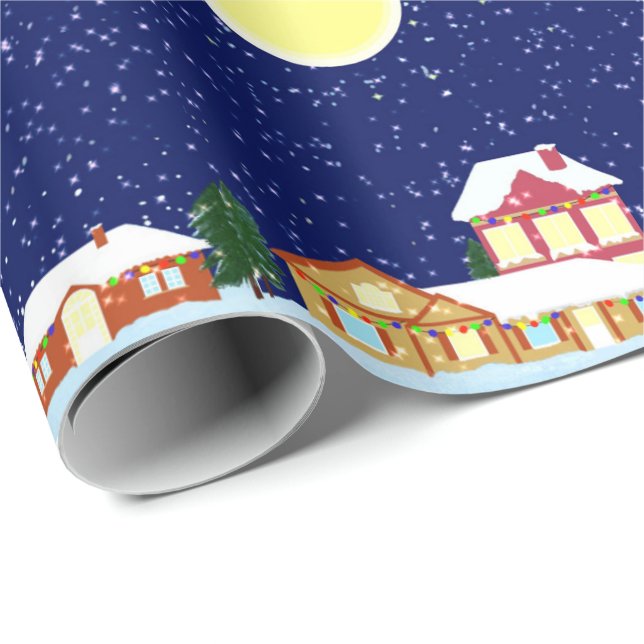 Winter Village Wrapping Paper (Roll Corner)