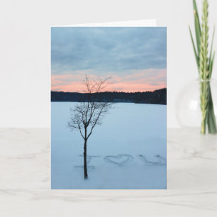 Winter-Walden Pond Love Holiday Card