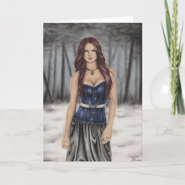 Winter Walk Greeting Card (Front)