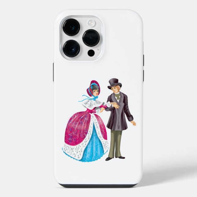 Winter walk  iPhone case (Back)